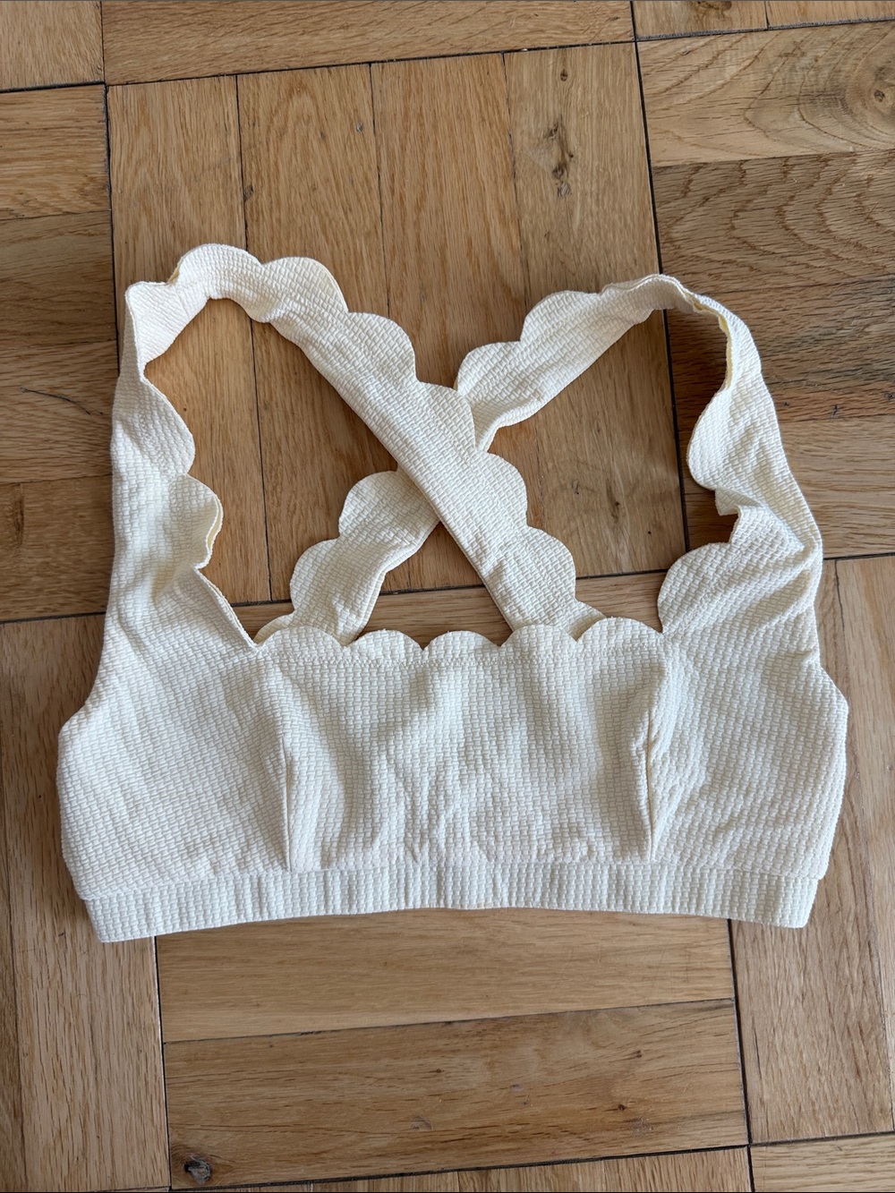 Marysia Swim Scalloped in Panna color